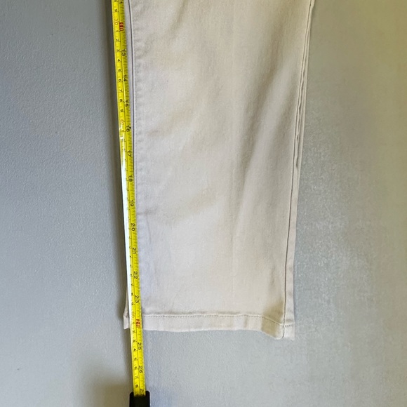 Kim Rogers Women's Beige Cropped Petite Cotton Blend Khaki Pants NWOT - Picture 7 of 7